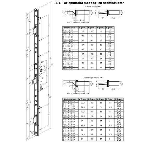 Sobinco 8401 92/30 VP 24mm met valschoten Sobinco 8401 92/30 VP 24mm met valschoten