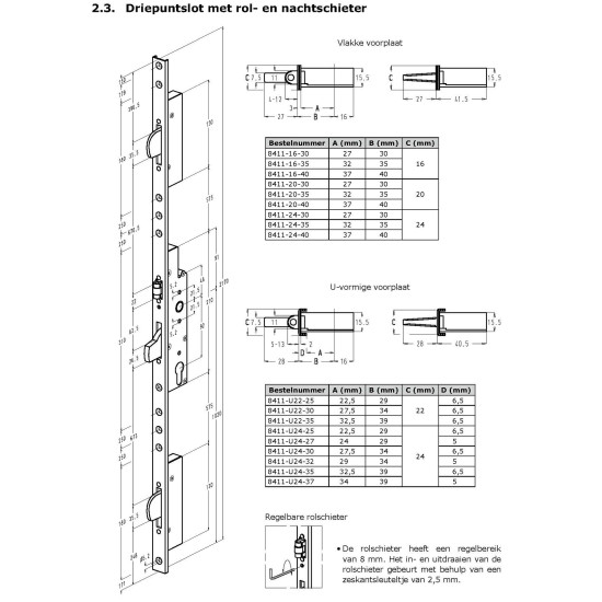 Sobinco 8401 92/30 VP 24mm met valschoten Sobinco 8401 92/30 VP 24mm met valschoten