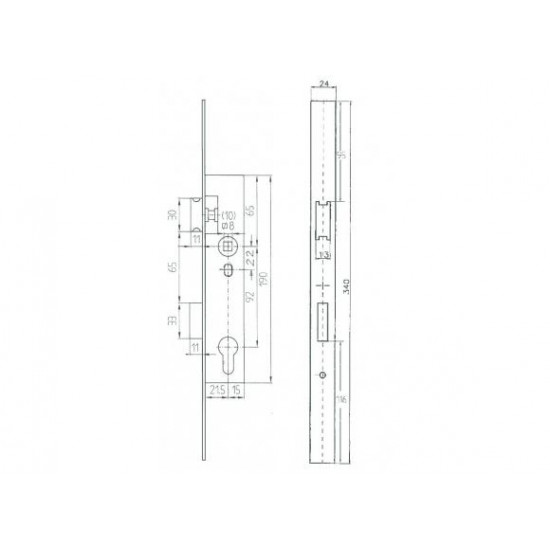 BEVER 1004R24 SMALSLOT 92/20 LANGE VOORPLAAT BEVER 1004R24 SMALSLOT 92/20 LANGE VOORPLAAT