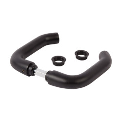 LOCINOX KRUKPAAR IN ZWART GEANODISEERD ALUMINIUM MET 120 MM KRUKSTIFT - 3006B-H LOCINOX KRUKPAAR IN ZWART GEANODISEERD ALUMINIUM MET 120 MM KRUKSTIFT - 3006B-H