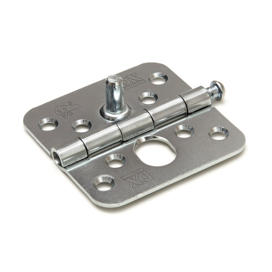 Scharnier met losse pen ronde hoeken pen SKG**® 76x76 mm verzinkt Scharnier met losse pen ronde hoeken pen SKG**® 76x76 mm verzinkt