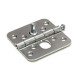 Scharnier met losse pen ronde hoeken pen SKG**® 76x76 mm verzinkt Scharnier met losse pen ronde hoeken pen SKG**® 76x76 mm verzinkt
