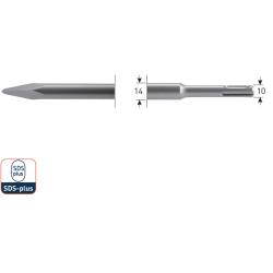 SDS-PLUS PUNTBEITEL L=250 SDS-PLUS PUNTBEITEL L=250