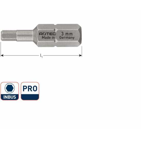 PRO SCHROEFBIT SW3, L=25, C6.3, BASIC (VPE 10)