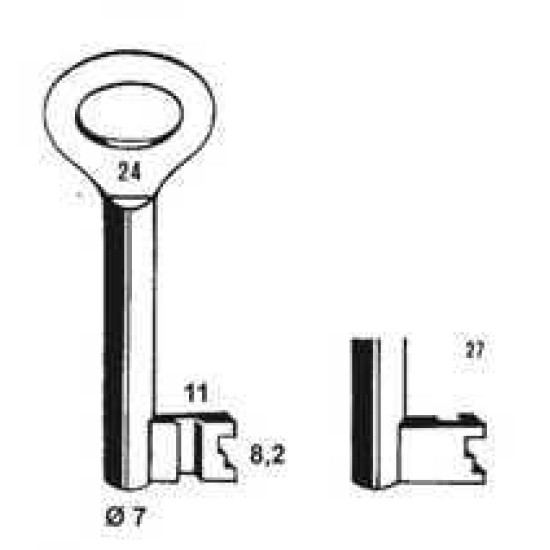 PIJP KLAVIERSLEUTEL -NEMEF 65N/27