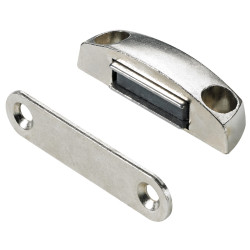 Hettich magneetsnapslot staal vernikkeld