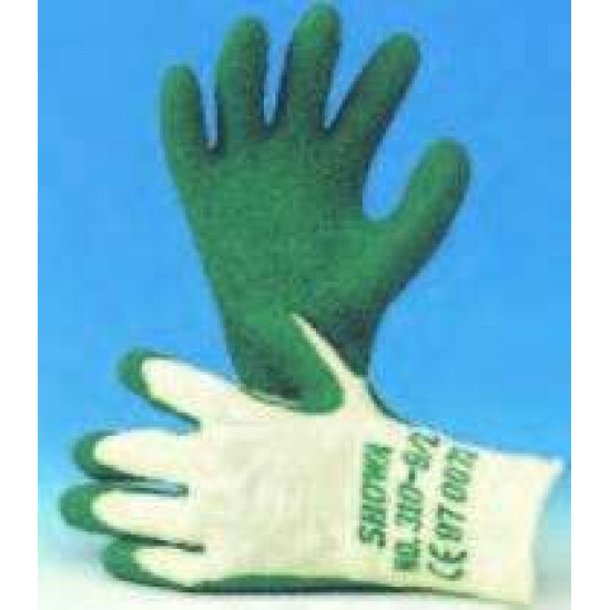 SHOWA 310 LATEX GRIP HANDSCHOEN GROEN L
