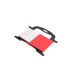 Afzetlint rood-wit 25 meter op haspel