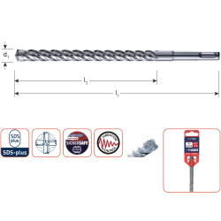HAMERBOOR SDS+ QUATTRO-X ø10,0X100/165