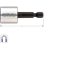DOPSLEUTEL E6.3 1/4" BITOPN., MAGNETISCH, SW 13X50