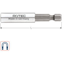 BITHOUDER E6.3X60, MAGN, HULS ø10X35, ZONDER C-RING