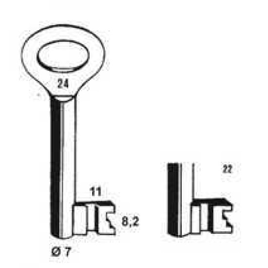 PIJP KLAVIERSLEUTEL -NEMEF 65N/22