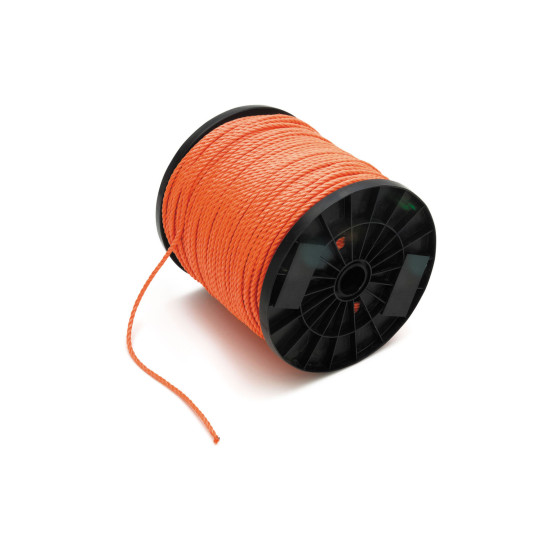 Touw geslagen PP 10 mm oranje Touw geslagen PP 10 mm oranje
