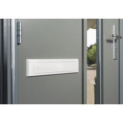 BRIEVENBUSAFSLUITER BRIEVENBUS AFSL. MET KLEP WIT