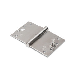 Kogelstiftpaumelle met rechte hoeken 89x125mm Rechts RVS geborsteld Kogelstiftpaumelle met rechte hoeken 89x125mm Rechts RVS geborsteld