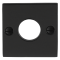 GPF610008100 SMEEDIJZER ZWART, ROZET VIERKANT 52X52X4MM
