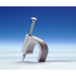 MEPAC SPIJKERCLIP, ROND, Ø11-15MM, SPIJKERLENGTE 35MM, KUNSTSTOF, PA, GRIJS, 100 STUKS MEPAC SPIJKERCLIP, ROND, Ø11-15MM, SPIJKERLENGTE 35MM, KUNSTSTOF, PA, GRIJS, 100 STUKS
