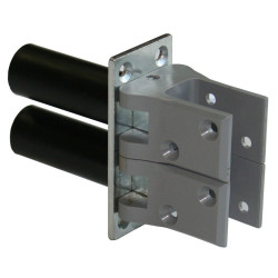 HAWGOOD DEURVEERSCHARNIEREN 4500-D, 2X SCHOEN KUNSTSTOF GRIJS, MET VASTZETTING, DEURDIKTE 25-30 MM