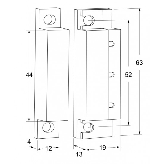 MAGNEETCONTACT OPBOUW PER 5 STUKS MAGNEETCONTACT OPBOUW PER 5 STUKS