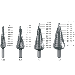 HSS-E TRAPPENBOOR NR.9 / ø6-37