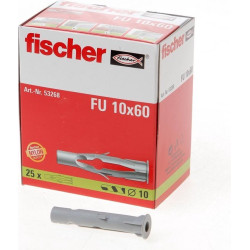 FISCHER UNIVERSEELPLUG TP FU FU 10X60 FISCHER UNIVERSEELPLUG TP FU FU 10X60