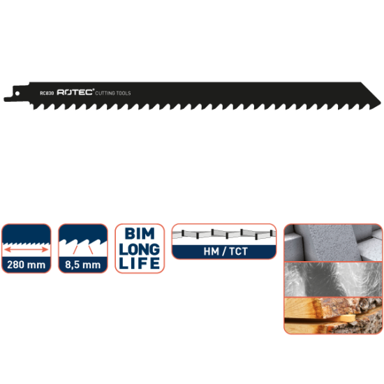 RECIPROZAAGBLAD RC830 / S1241HM RECIPROZAAGBLAD RC830 / S1241HM