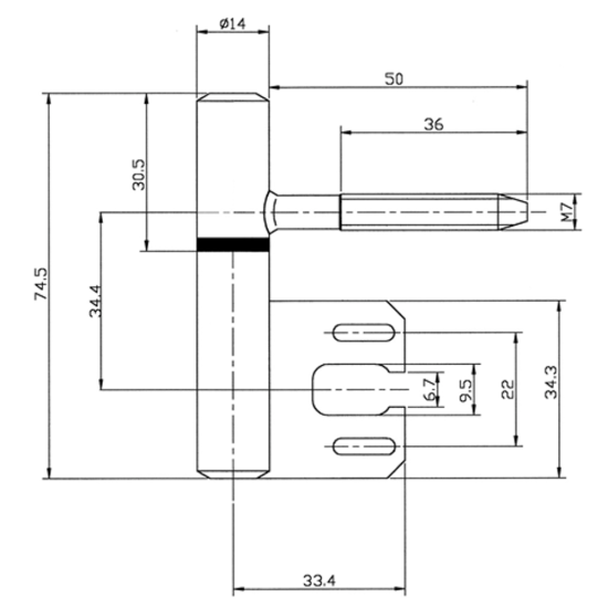 INSTEEKPAUMELLE SKN VERNIKKELD 75X14MM-M 7 DRAAD-STALENKOZIJN INSTEEKPAUMELLE SKN VERNIKKELD 75X14MM-M 7 DRAAD-STALENKOZIJN