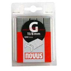 HECHTNIETEN GEGALVANISEERD NOVUS BLISTER A 1200 STUKS / VLAKDRAAD