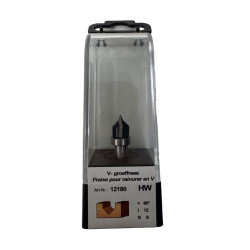 V-GROEFFREES 90 GRADENMET LAGER OP KOLF KOLF 8MM