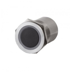 INFRAROODSCHAKELAAR IP65, 22MM, 12/24VDC ZONDER PLAAT, LED-RING ROOD/GROEN