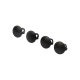 Set van 4 kunststof afdekdoppen voor gaten van 15 mm Set van 4 kunststof afdekdoppen voor gaten van 15 mm