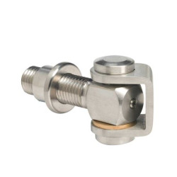 Scharnier kort RVS/RVS met lasmoer - M20 x 75 mm Scharnier kort RVS/RVS met lasmoer - M20 x 75 mm