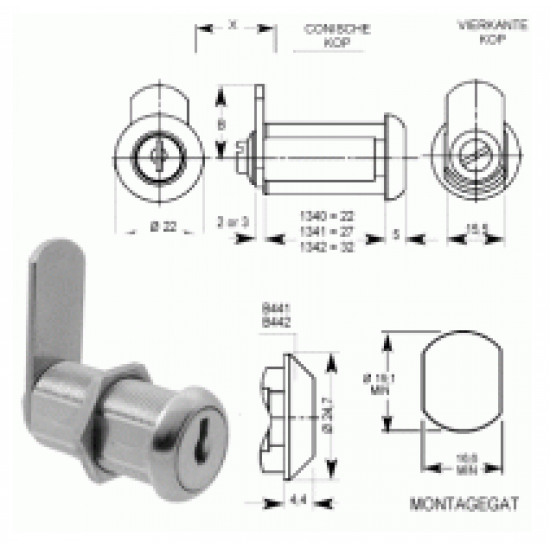 HEVELSLOT MOER 32MM RL 6210040