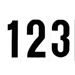 PLAKCIJFER NOBEL 90 MM ZWART 1 PLAKCIJFER NOBEL 90 MM ZWART 1