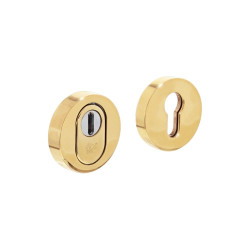 SKG3 VEILIGHEIDSROZETTEN ROND VERDEKT ø55X12MM PROFIELCILINDERGAT MET KERNTREKBEVEILIGING MESSING ONGELAKT SKG3 VEILIGHEIDSROZETTEN ROND VERDEKT ø55X12MM PROFIELCILINDERGAT MET KERNTREKBEVEILIGING MESSING ONGELAKT