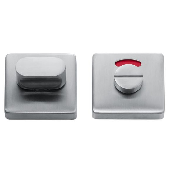 Vierkant toiletgarnituur vrij en bezet RVS IND-331