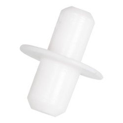 HOMEFIX PLANKDRAGER KUNSTSTOF WIT 5-6MM - 20 ST. IN BLISTER