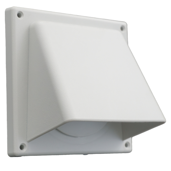 KAPROOSTER MET KLEP Ø100/125 / 110X55MM, GRIJS KAPROOSTER MET KLEP Ø100/125 / 110X55MM, GRIJS