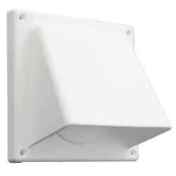 KAPROOSTER MET KLEP Ø100/125 / 110X55MM, WIT