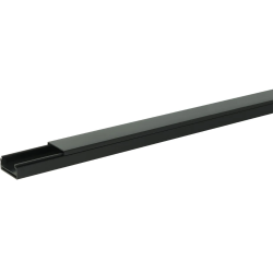 P25 KABELGOOT/LEIDINGKANAAL 2000x25x13mm ZWART P25 KABELGOOT/LEIDINGKANAAL 2000x25x13mm ZWART