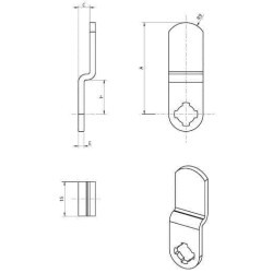 RONIS GL 23MM LANG 8MM BUIG RONIS GL 23MM LANG 8MM BUIG