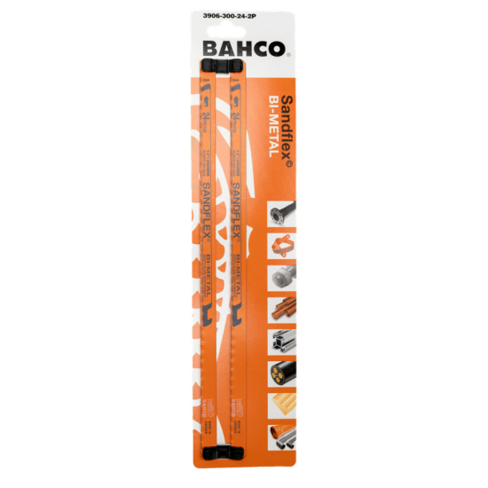 Bahco metaalzaagbladen bi-metaal 300mm 24tands (2x) 3906-300-24-P