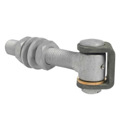 Scharnier lang warmbad gegalvaniseerd met moeren - M24 x 158 mm Scharnier lang warmbad gegalvaniseerd met moeren - M24 x 158 mm
