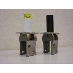 HAWGOOD DEURVEERSCHARNIEREN TYPE 4241, COMPLEET RVS, DEURDIKTE 40 MM, MET VASTSTELLING