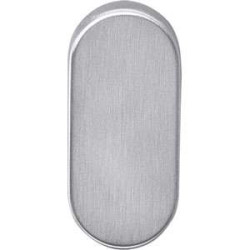 AFDEKROZET VERDEKT OVAAL 65X30X10MM RVS