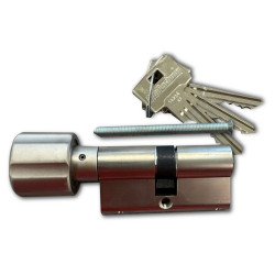 Knopcilinder Phaffenhein 30/30mm nikkel verschillend sluitend Knopcilinder Phaffenhein 30/30mm nikkel verschillend sluitend