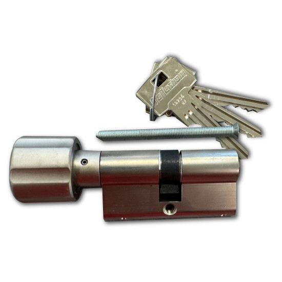 Knopcilinder Phaffenhein 30/30mm nikkel verschillend sluitend Knopcilinder Phaffenhein 30/30mm nikkel verschillend sluitend