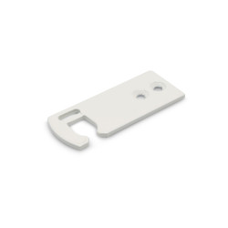 Sluithaak vlak links wit geëpoxeerd Sluithaak vlak links wit geëpoxeerd