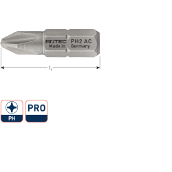 SCHROEFBIT BASIC, C6.3, PH 2X25 SCHROEFBIT BASIC, C6.3, PH 2X25