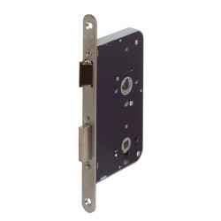 248617T2460 TOILET/BADKAMERDEURSLOT, DM60MM, WC72MM, KRUKGAT 8MM, VOORPLAAT RVS 24X235MM RECHTHOEKIG, DR 1+3/2+4.